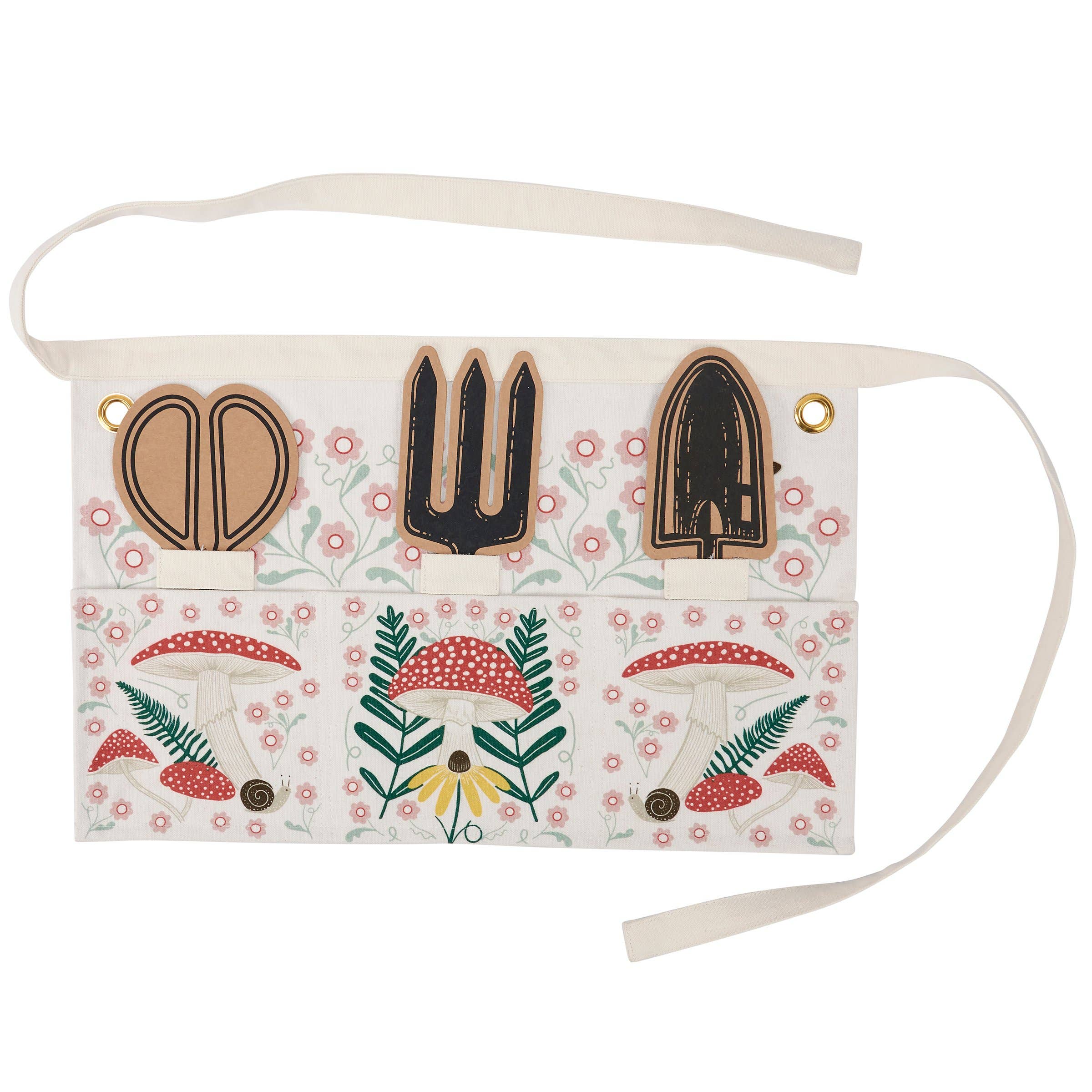 Primitives by Kathy - Wholesale Apron - Mushroom Art Garden Apron3