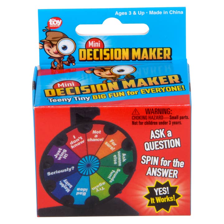 The Toy Network - Wholesale Board Game - (T) MINI DECISION MAKER 2.5"5