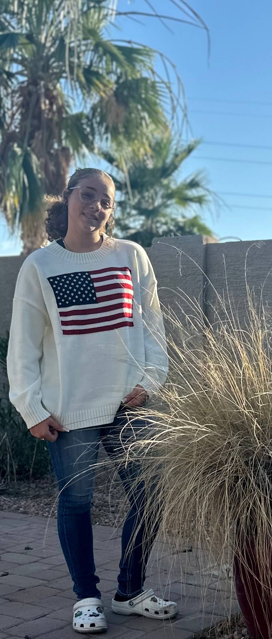 Serenity Collective - Wholesale Knit Sweater - Women's - USA Flag Sweater 10