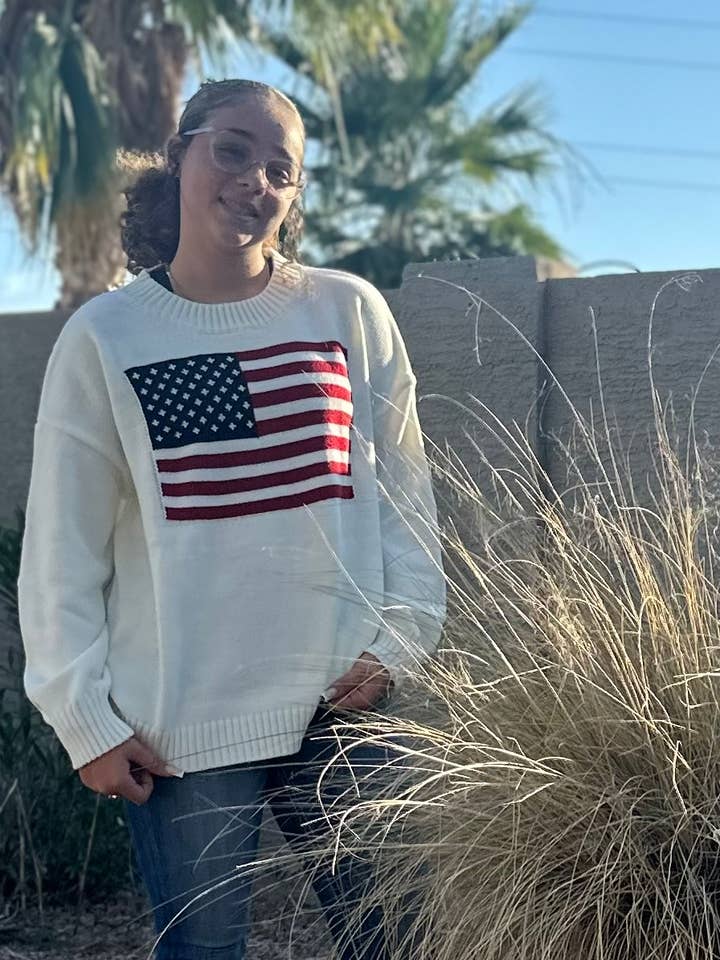 Serenity Collective - Wholesale Knit Sweater - Women's - USA Flag Sweater 10