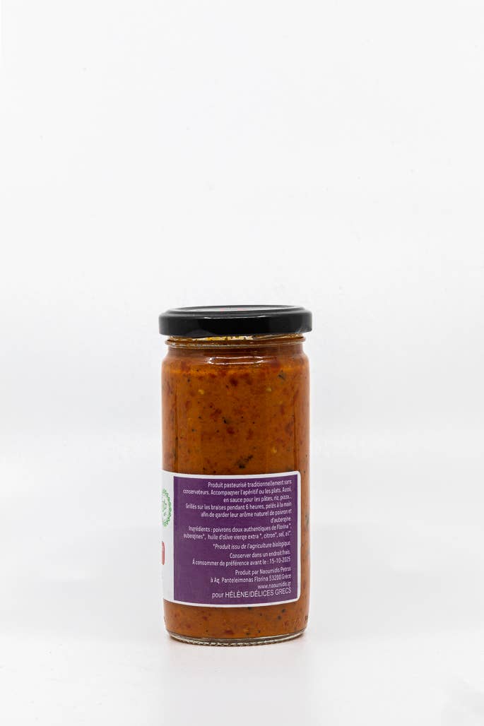 Helene Delices Grecs - Wholesale Hot Sauce - Organic sweet peppers and eggplants. To spread1