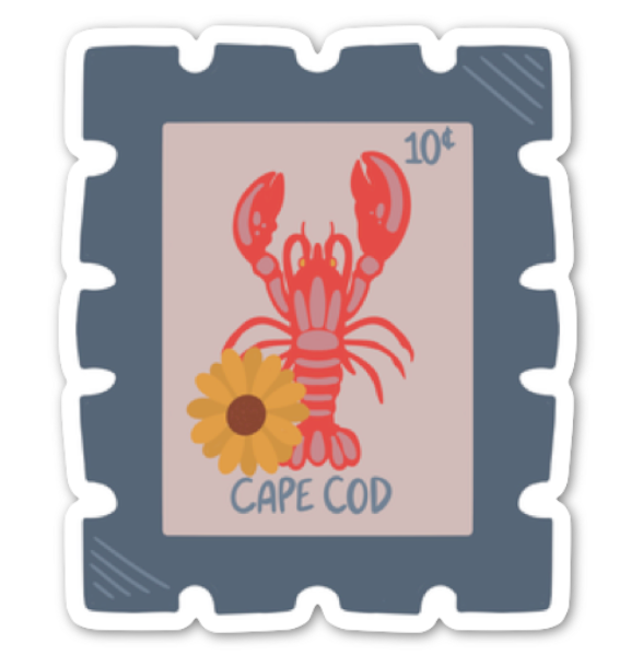 J.Alexis Designs - Wholesale Sticker - Cape Cod Stamp Sticker0