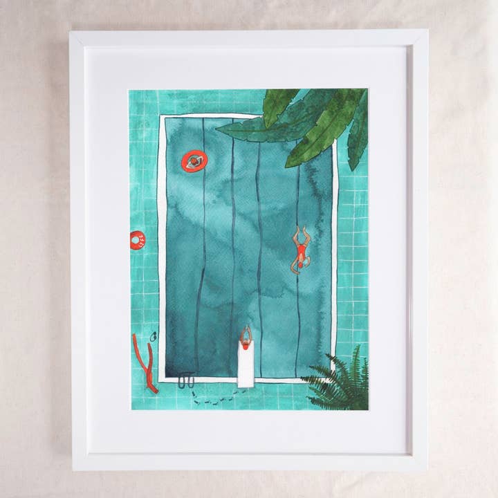 Stampa artistica Pool — Spa Swimming per la vendita all'ingrosso da parte di Hattie Buckwell