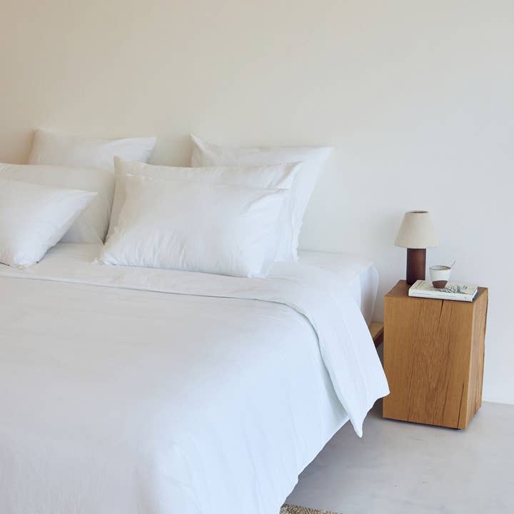 Torres Novas - Wholesale Duvet Cover - Roupa de Cama de Algodão Lavado Branco Tavira3