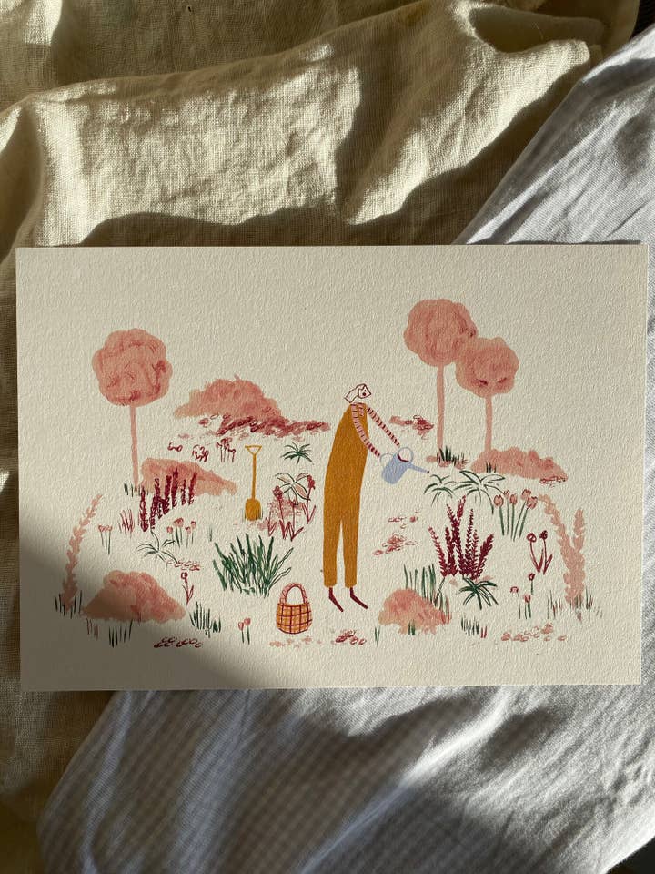 Impressão A4 - No jardim por atacado de Harriet Watson