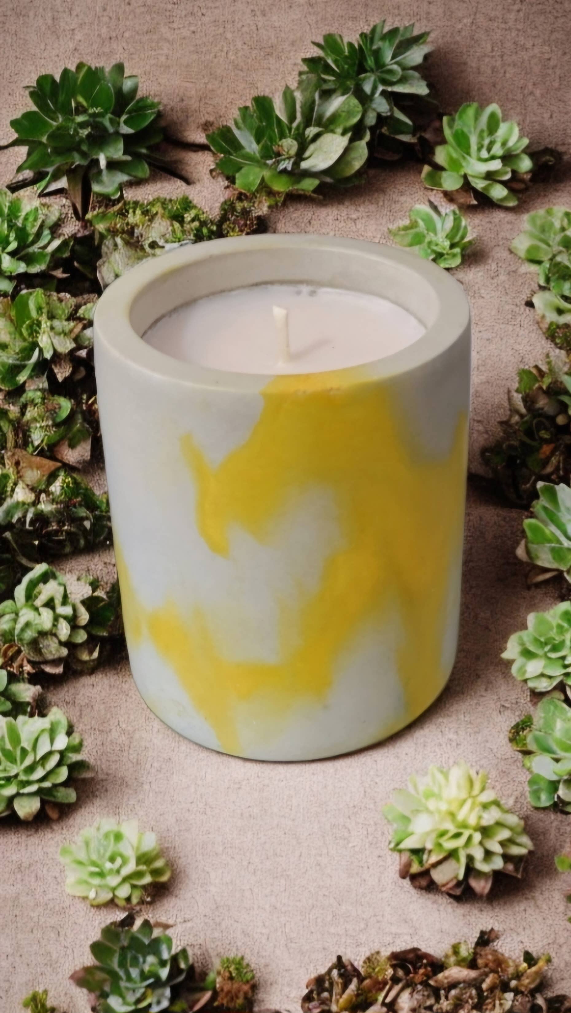 Body and Soul Candle - Wholesale Jar/Filled Candle - Concrete Candle0