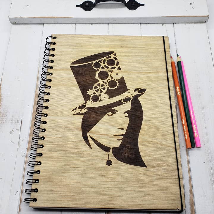 Steampunk Lady Sketchbook for wholesale by Genesis 3D