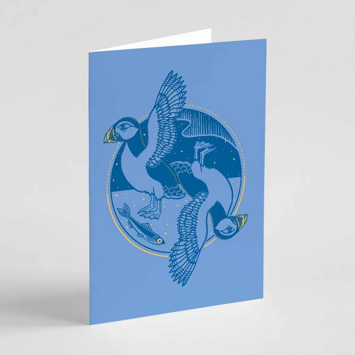 Puffin Greeting Card for wholesale by Ketsol