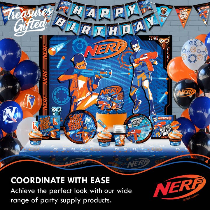 Treasures Gifted - Wholesale Disposable Plate - Nerf Plates 9in - Nerf Party Supplies5
