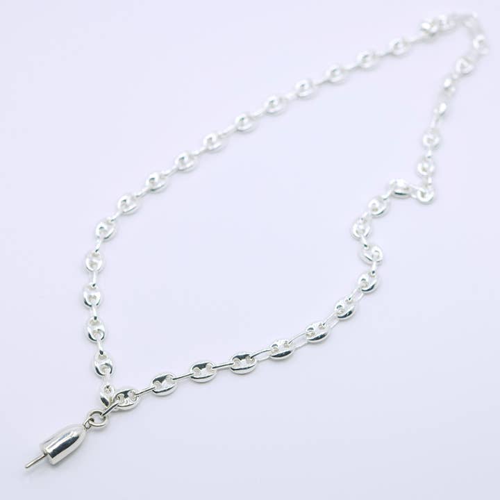 The Ketcham Buoy Anchor Chain Necklace for wholesale by Patsy Kane | Nautical