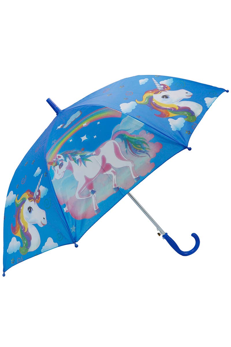 Cap Zone – Großhandel Regenschirm – Kinder – Kinder-Regenschirm mit Einhorn-Motiv, Kunststoff, automatisches Öffnen, klappbar6