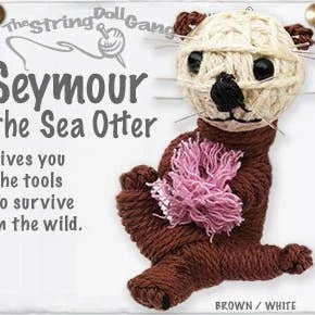 Seymour the Sea Otter String Doll Keychain for wholesale by Kamibashi