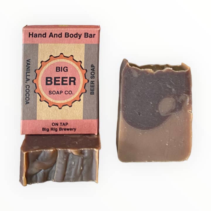 Barre mains et corps entièrement naturelle à la vanille pour la vente par Big Beer Soap Company