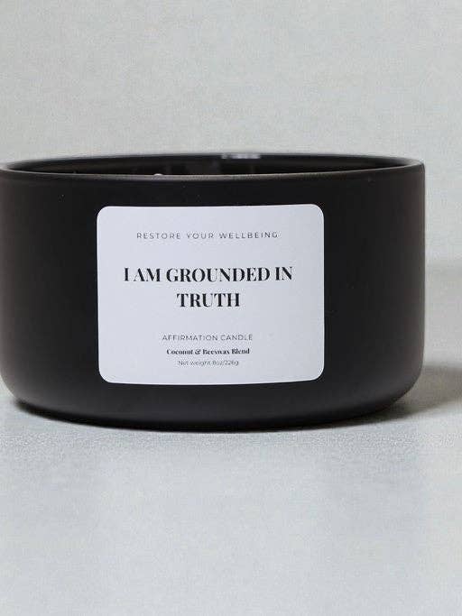 Sono Radicato nella Verità – Candela di Affermazione per la vendita all'ingrosso da parte di Restore Your Wellbeing