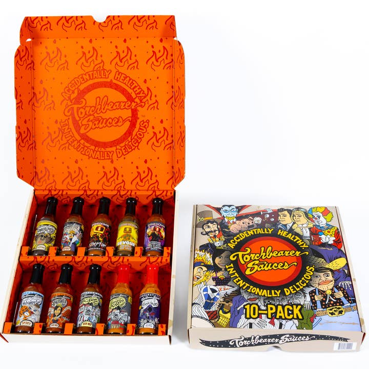 TorchBearer Sauces - Wholesale Hot Sauce - 10 Pack Set : Spicy3
