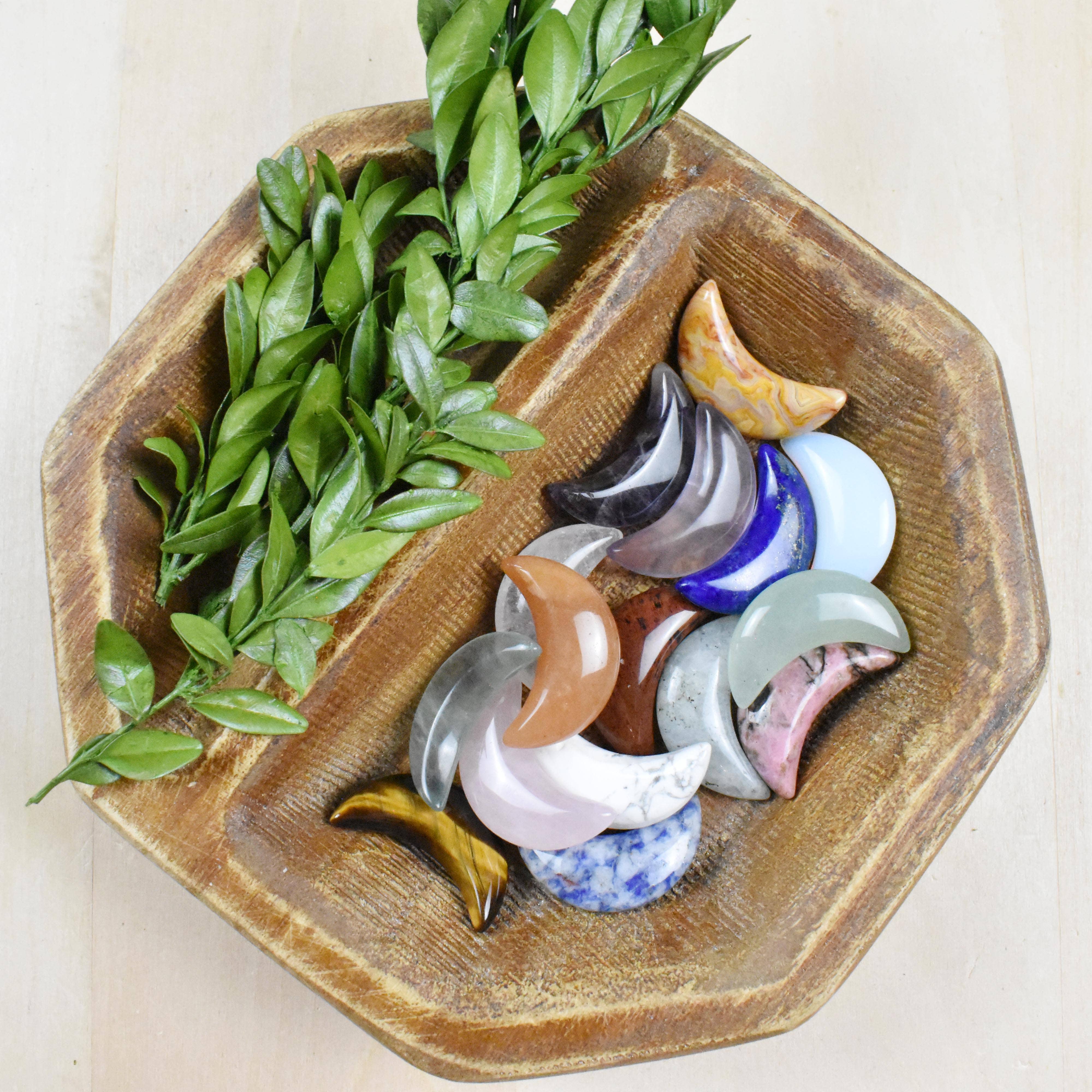 Ewelina Pas Jewelry - Wholesale Spiritual Stone/Crystal - Crescent Moon Gemstone Pocket Stone11