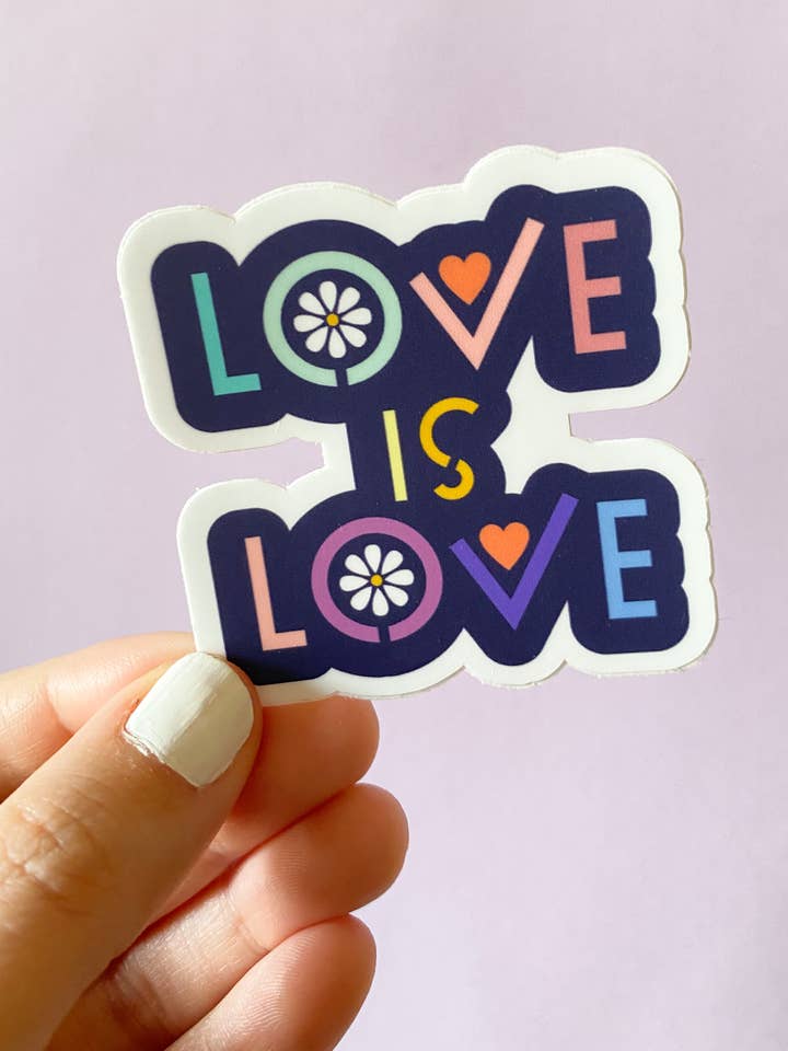 Love is Love Sticker voor wholesale door Bottlebrush Graphics