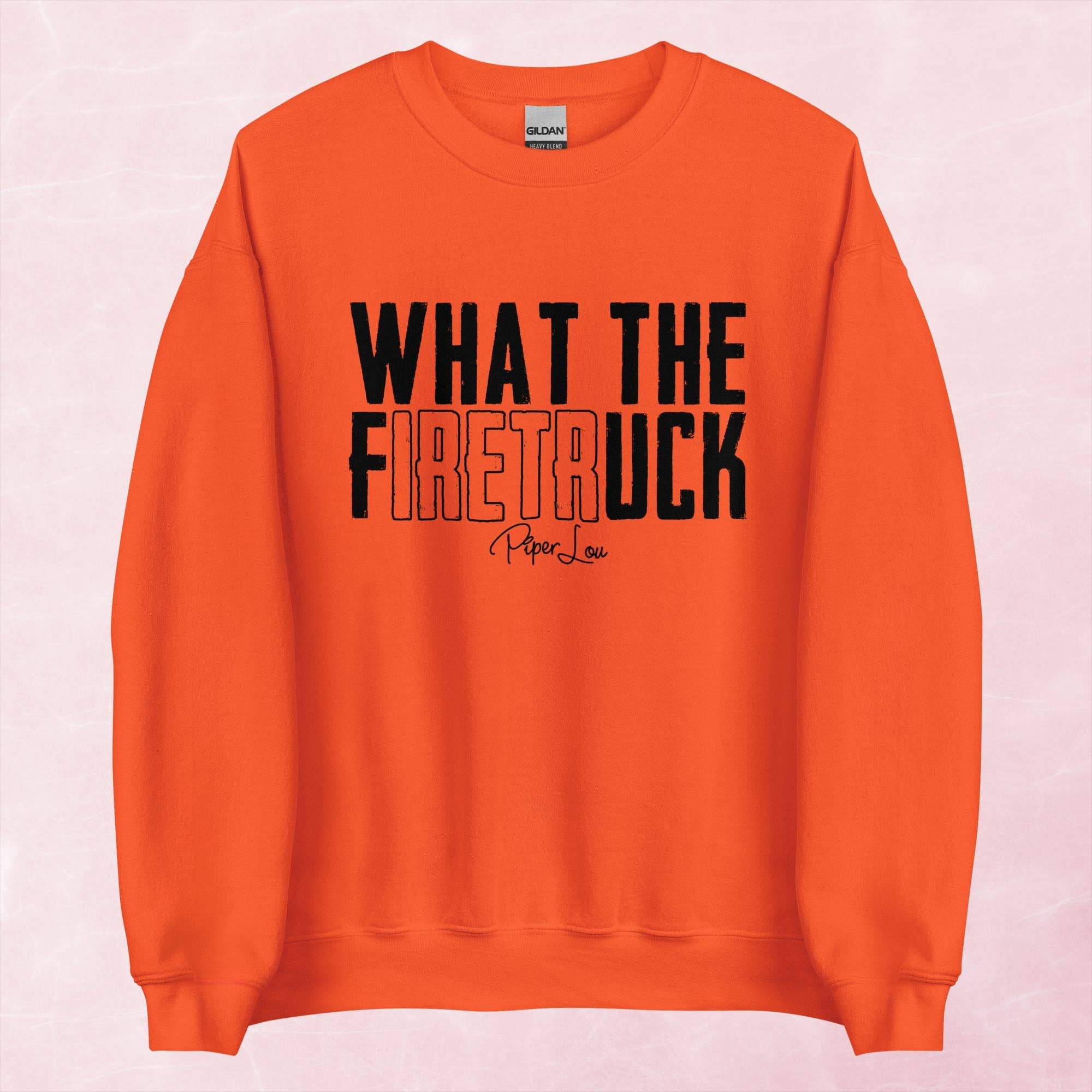 Piper Lou Collection - Wholesale Graphic Sweatshirt - Women's - What The Firetruck Graphic Crewneck Sweatshirt7
