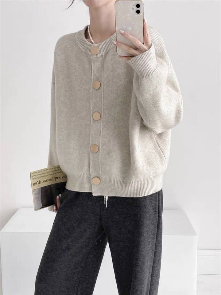 Marayn - Wholesale Cardigan – Women’s - Chic Knit Cardigan Korean Style Cozy Modern4