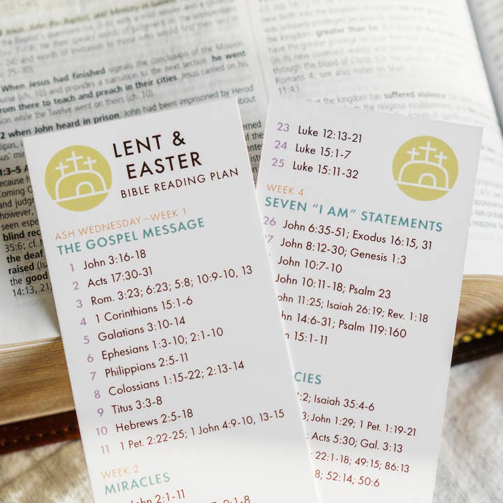 Lauren Ibach - Wholesale Bookmark - Lent and Easter Bible Reading Plan Bookmark3