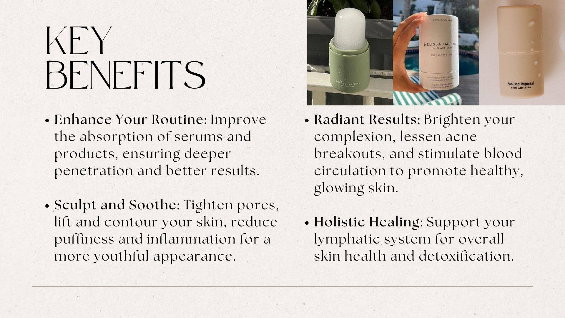 Ivoire Ivory Cryo Facial Ice Pop – Outil Cryo Approuvé par les Spas en vente sur Faire13