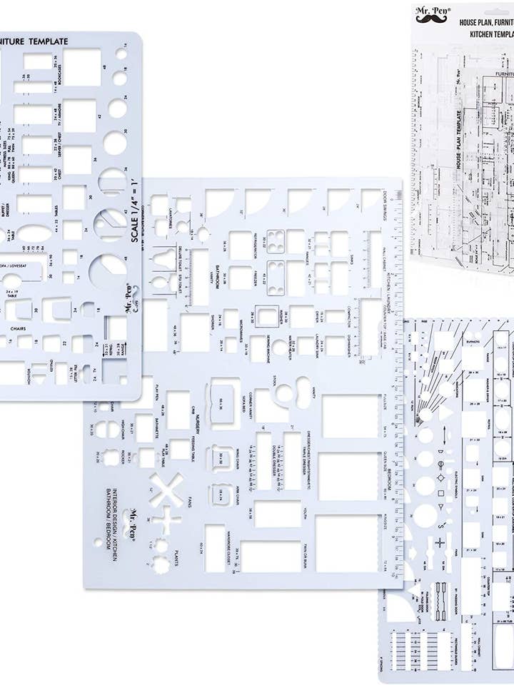 Mr. Pen: House Plan & Interior Design Templates for wholesale by Mr. Pen