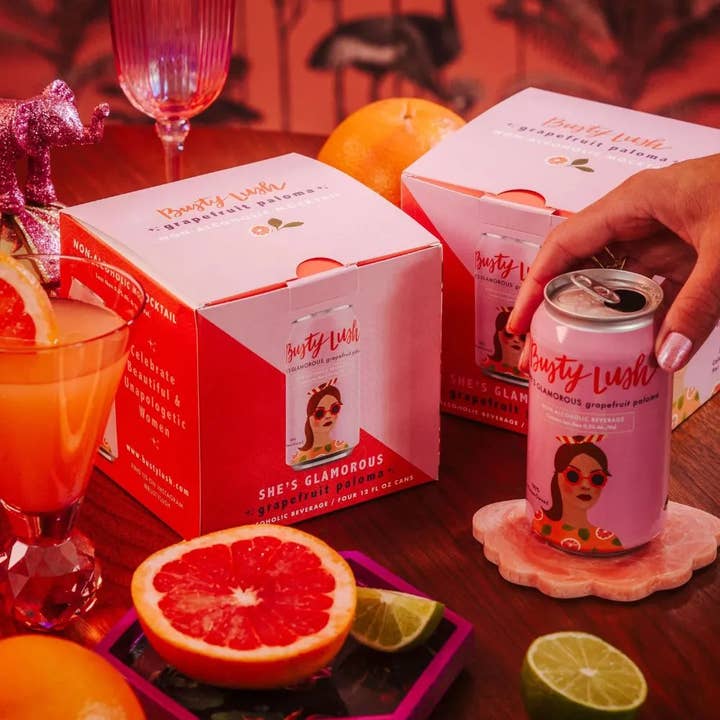 She's Glamorous Grapefruit NA Paloma (4pk boxes) for wholesale by Busty Lush