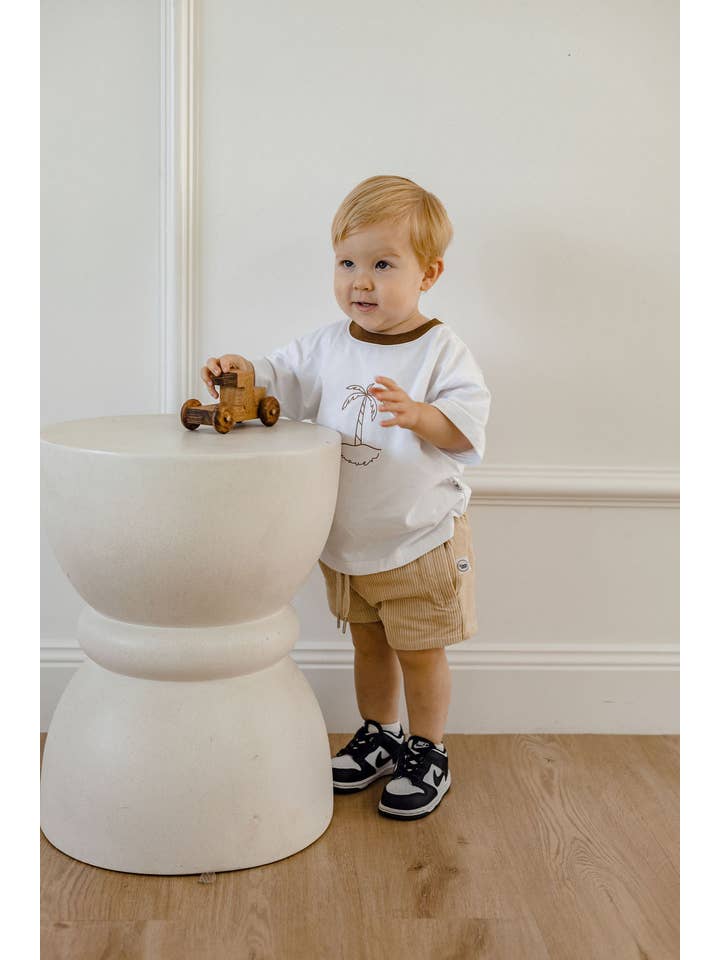 Woven Kids - Wholesale Shorts – Kids - Corduroy Shorts Sand18