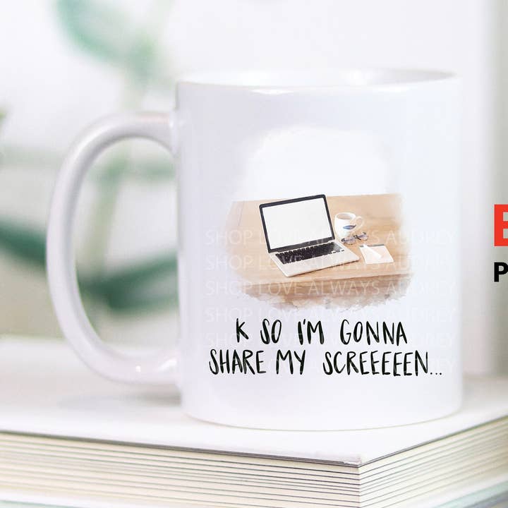 Tasse à café Work from Home Humor, cadeau pour un collègue, cadeau pour un patron pour la vente par Love Always, Audrey