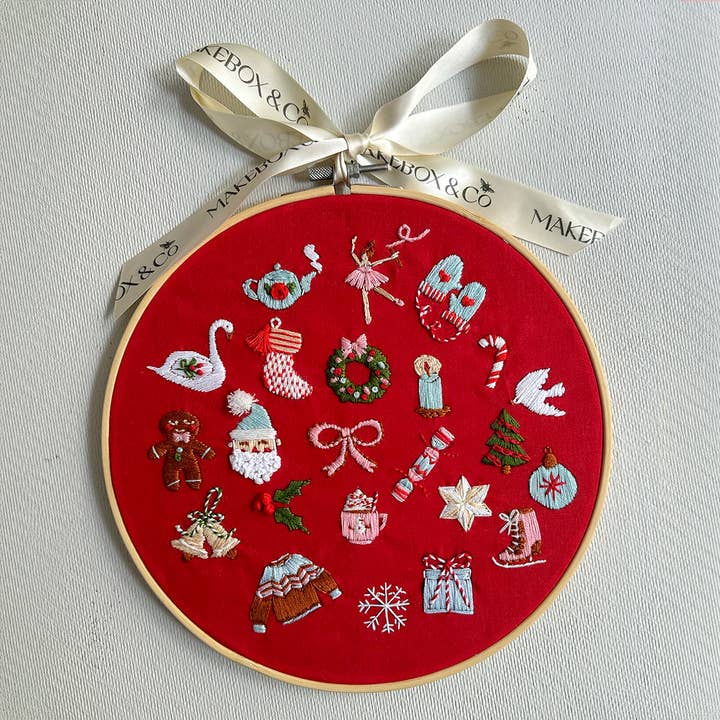 MakeBox & CO - Wholesale Embroidery/Cross Stitch Supplies - 24 Days of Advent Embroidery