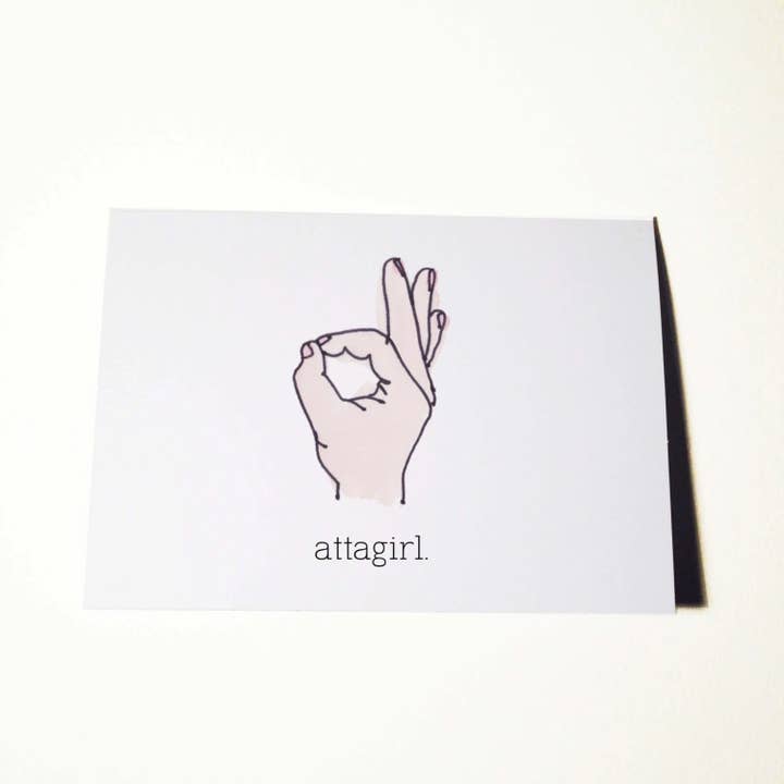 Attagirl-Karte für den Großhandel von ratbone skinny + the oddball club