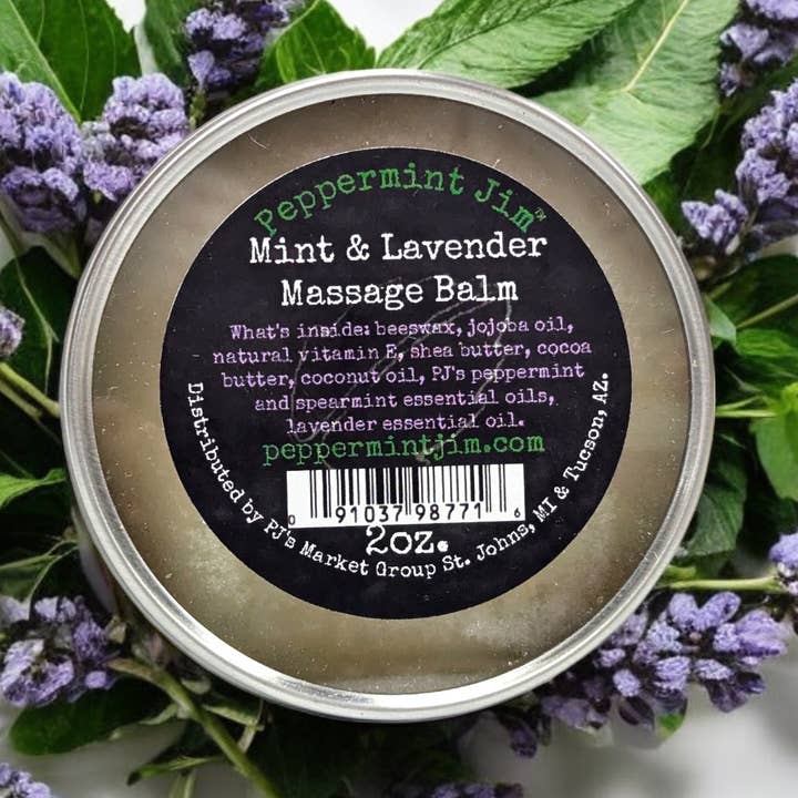 Mint & lavendel massagebalsam for engroshandel hos Peppermint Jim