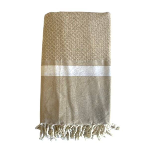 Doppio telo fouta Bouquet sabbia 2x2m per la vendita all'ingrosso da parte di SoBeach