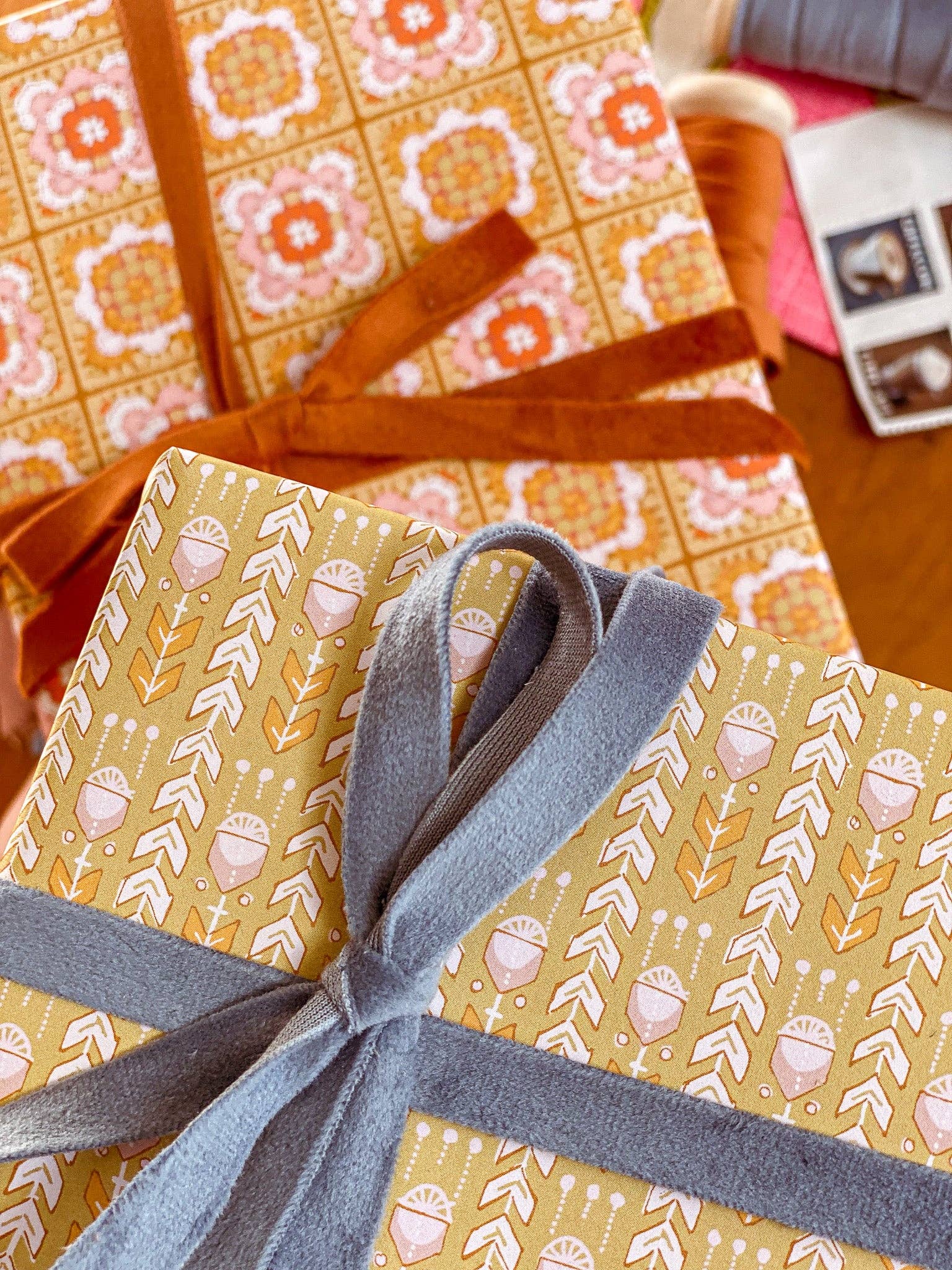 re:mused studio - Wholesale Flat Wrap - Petalcraft Gift Wrap Sheet-Double Sided14