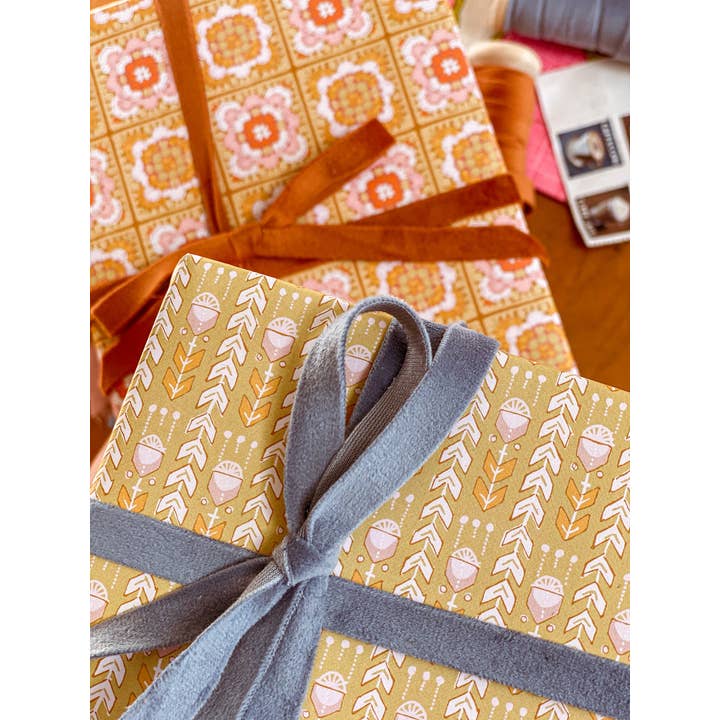 re:mused studio - Wholesale Flat Wrap - Petalcraft Gift Wrap Sheet-Double Sided14