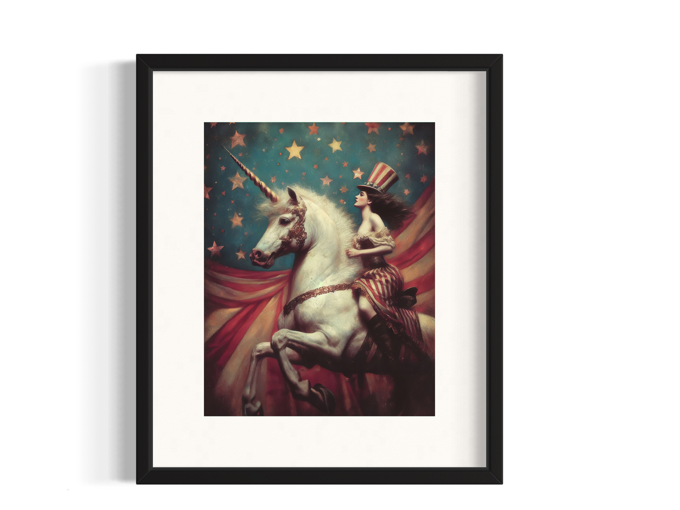 Salty Alyce – Engroshandel Kunsttryk –   Vintage Stars And Stripes Cirkusplakat Vægindretning 129RD  1