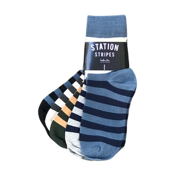 Slider Socks 5 Pack for wholesale by Station Stripes