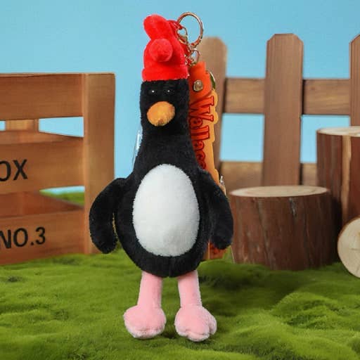 K-Wonderland – Großhandel Schlüsselanhänger – Unisex – Wallace & Gromit & Shaun das Schaf Plüsch-Schlüsselanhänger - 15 cm1