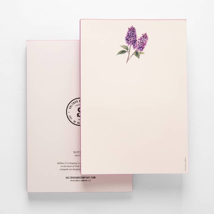 New Hampshire Purple Lilac - Notepad for wholesale by Saltbox & Company
