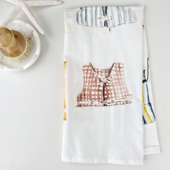 emily lex studio - Wholesale Tea Towel - boat coats tea towel
