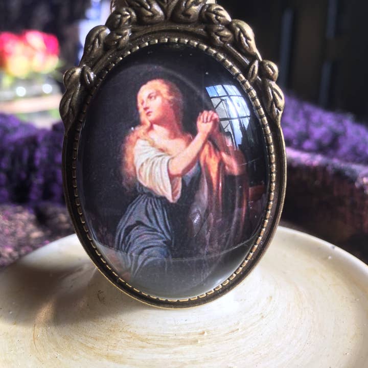 Elysium Pendants – Colar pingente/pendente por atacado – Pingente Maria Madalena - FRETE GRÁTIS2