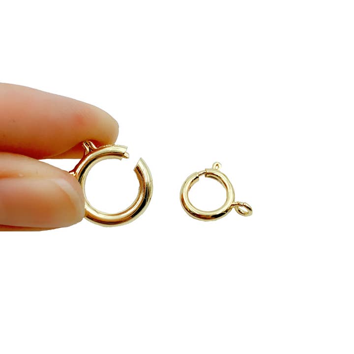 Beads Creation - Wholesale Clasp - Dainty Gold-Filled Spring Ring Jewelry Clasp