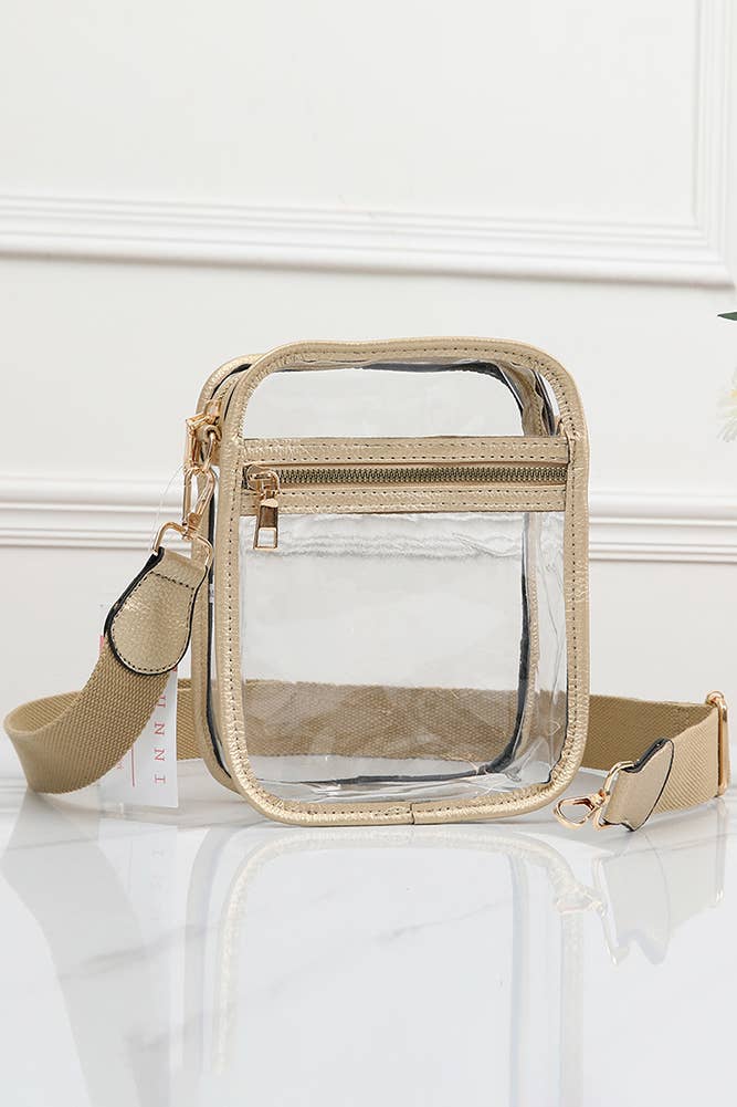 Hana - Wholesale Crossbody Bag - Women's - Clear PU Cross Body Mini Bag1