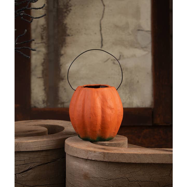 Bethany Lowe Designs - Wholesale Decorative Figurine - Vintage Pumpkin Bucket Small1