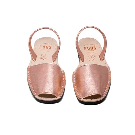 Pons Shoes - Classic Metallic - Rose Gold for wholesale by Pons
