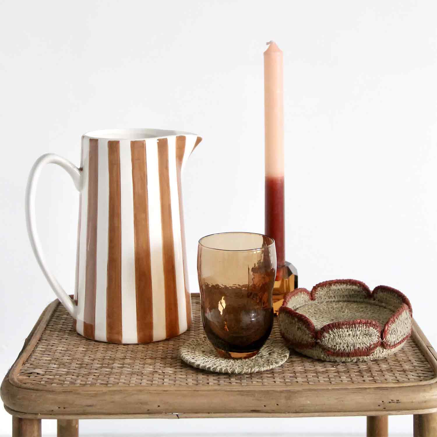 brun Kande stribe gm brun L17,8 B12,5 H21,3cm for engroshandel på Faire1