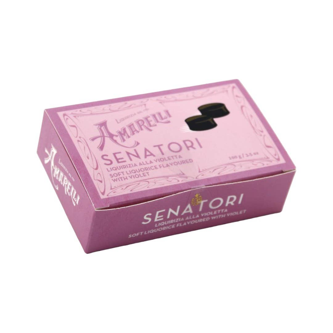 pirotta srl - Wholesale Lozenges/Cough Drops - Amarelli Senatori Licorice with Violet 100g0