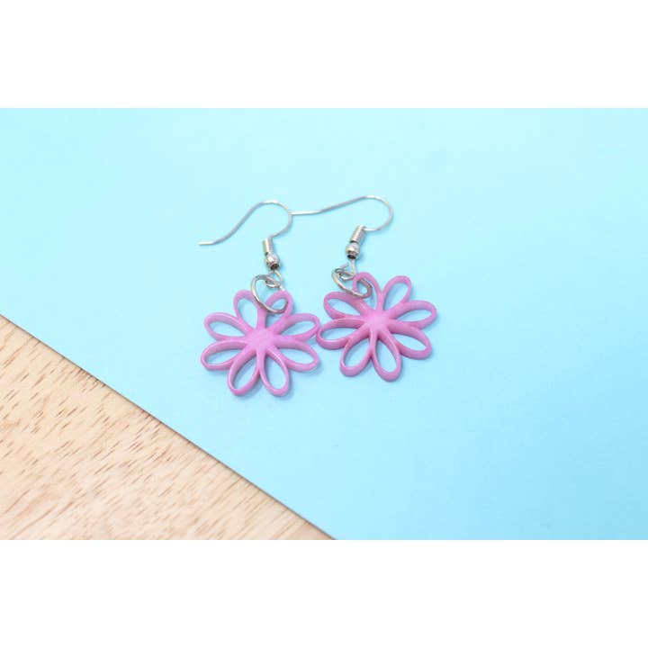 Muichic Natural Jewelry - Wholesale Dangle Earrings - Flowers Tagua Earrings Handmade Fairtrade Lightweight12