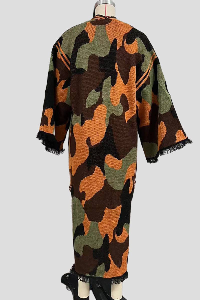 Mccolin - Wholesale Poncho - Women's - Statement Striped Pattern Poncho8