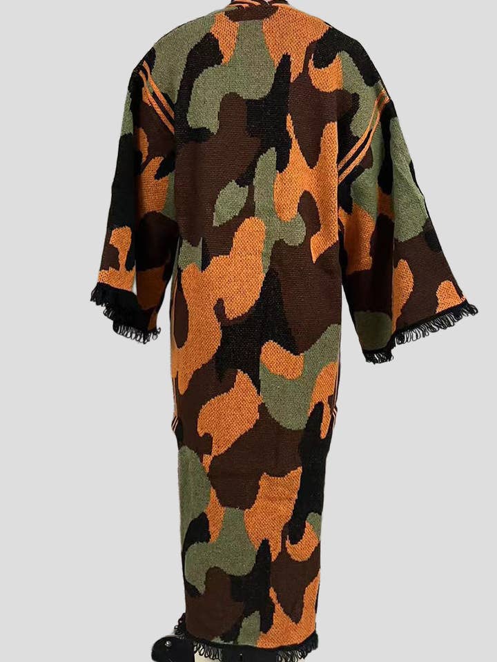 Mccolin - Wholesale Poncho - Women's - Statement Striped Pattern Poncho8